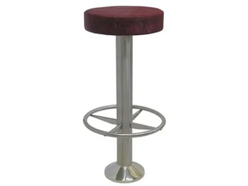 SG094 - Upholstered steel stool with footrest by Vela Arredamenti - view 2